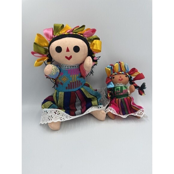 Handmade 12" Mexican Rag Doll - Lele Doll - Maria Doll - Muñeca Maria Mexicana - Picture 1 of 5